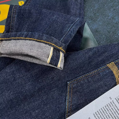 Retro Casual Primary Color Jeans