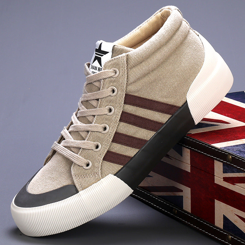 Zapatos de lona de caña alta para hombre