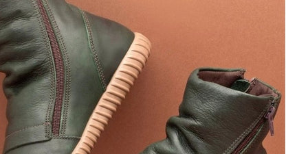 Martin Flat Bottom Side Zipper Boots