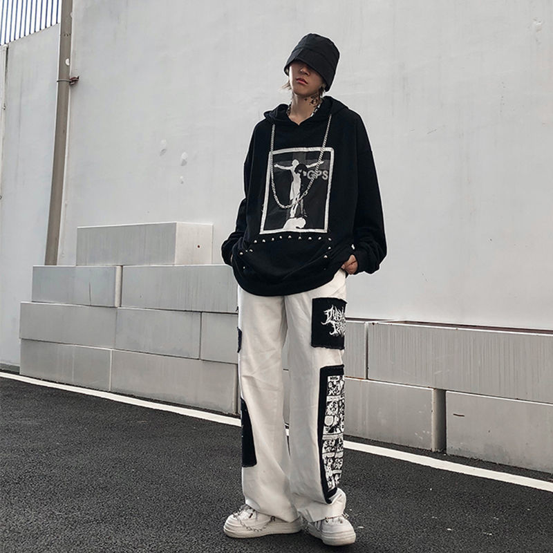 High Street Lazy Straight Long Pants
