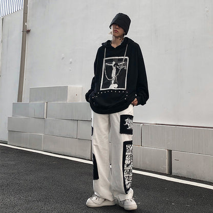 High Street Lazy Straight Long Pants