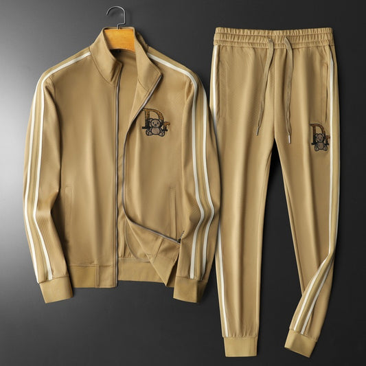 Embroidered Bear Men's Leisure Track Suit