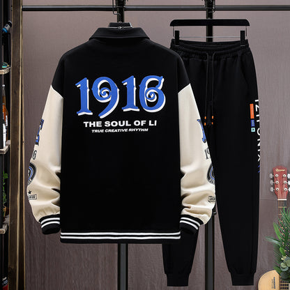 Conjunto de chaqueta y pantalón de béisbol para hombre