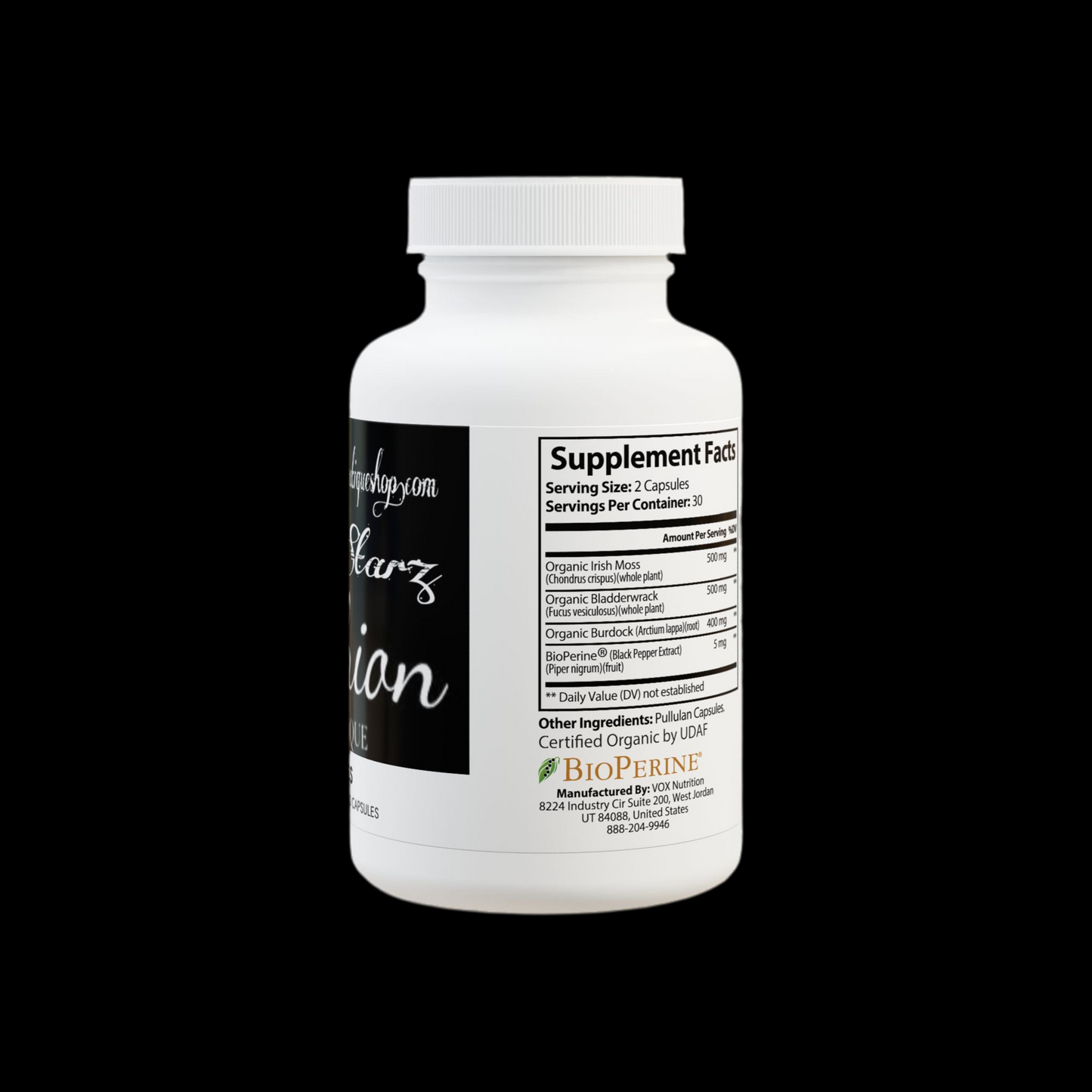 Starz Sea Moss Supplement for Men (60 Capsules)