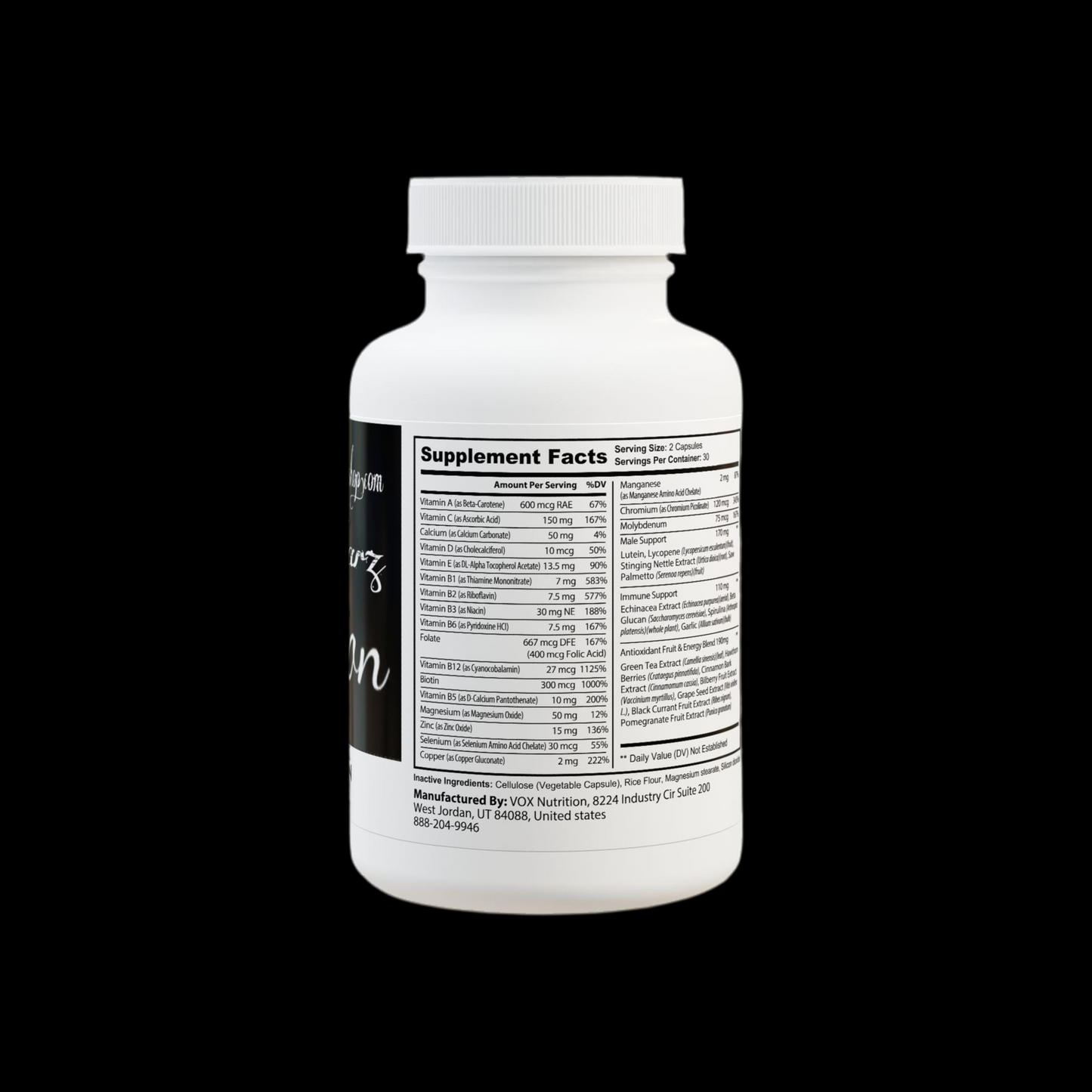 Starz Multivitamin for Men Supplement (60 Capsules)