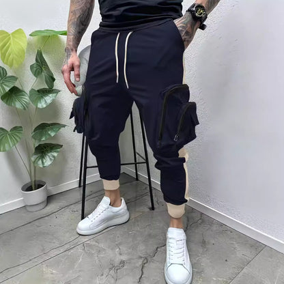 Casual Multi-pocket Zipper Cargo Joggers