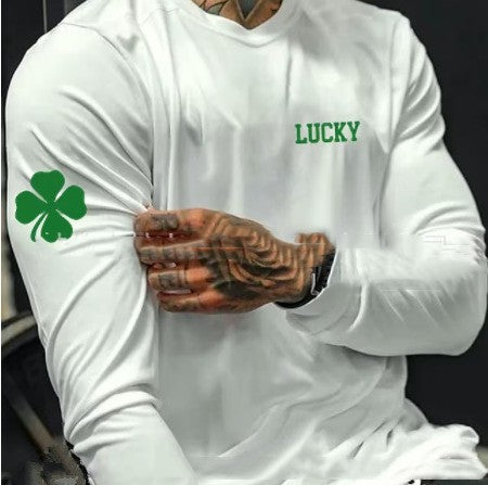 European And American Men's Lucky T-shirt Top