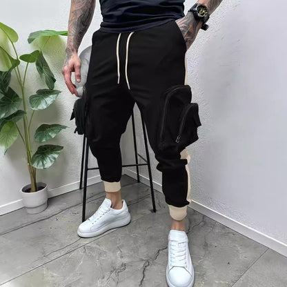 Casual Multi-pocket Zipper Cargo Joggers