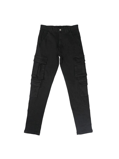 Street Style Three-dimensional Black Jeans