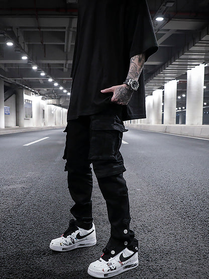 Street Style Three-dimensional Black Jeans