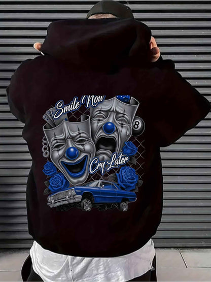 Oversized Humorous Graphic Heavyweight Pullover Hoodie