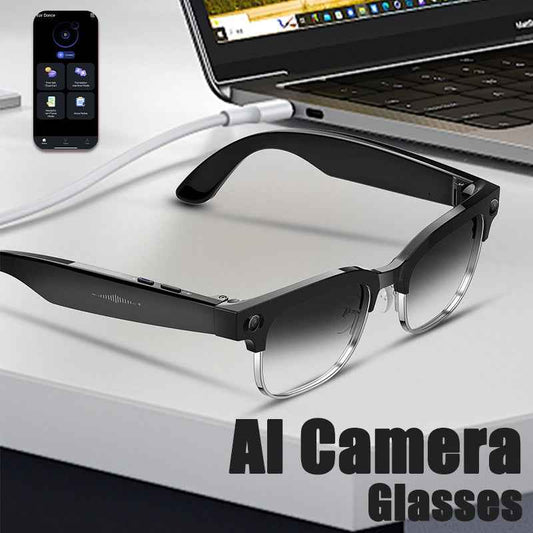 Smart Fashion Glasses Camera Translation Calls Music
