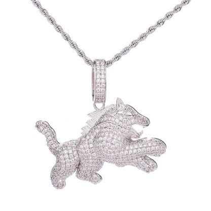 Hip Hop Men's Leopard Pendant Necklace
