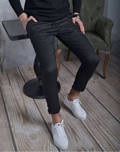 Thin Striped Slim Casual Men's Pants