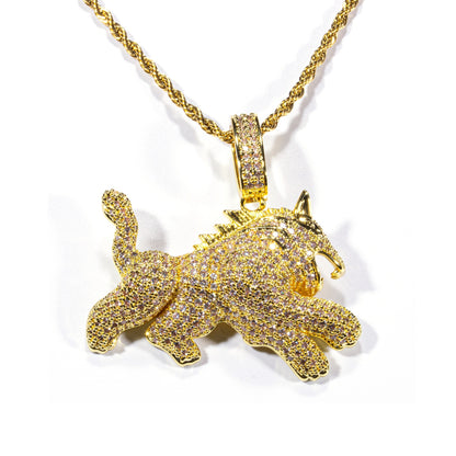 Hip Hop Men's Leopard Pendant Necklace