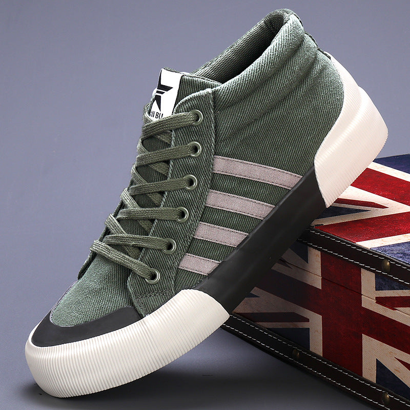 Zapatos de lona de caña alta para hombre