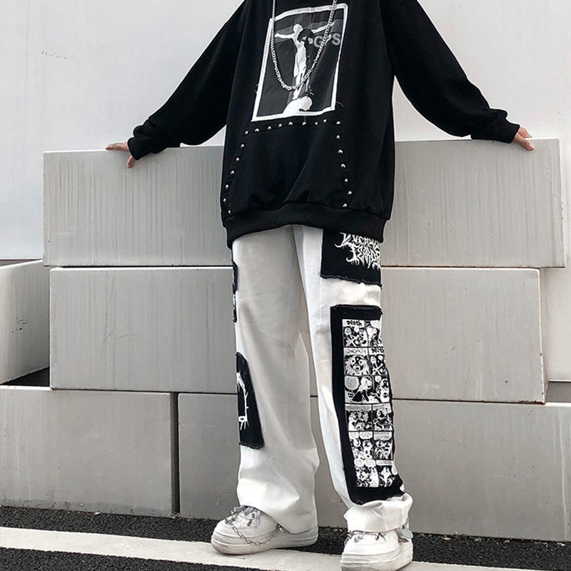 High Street Lazy Straight Long Pants