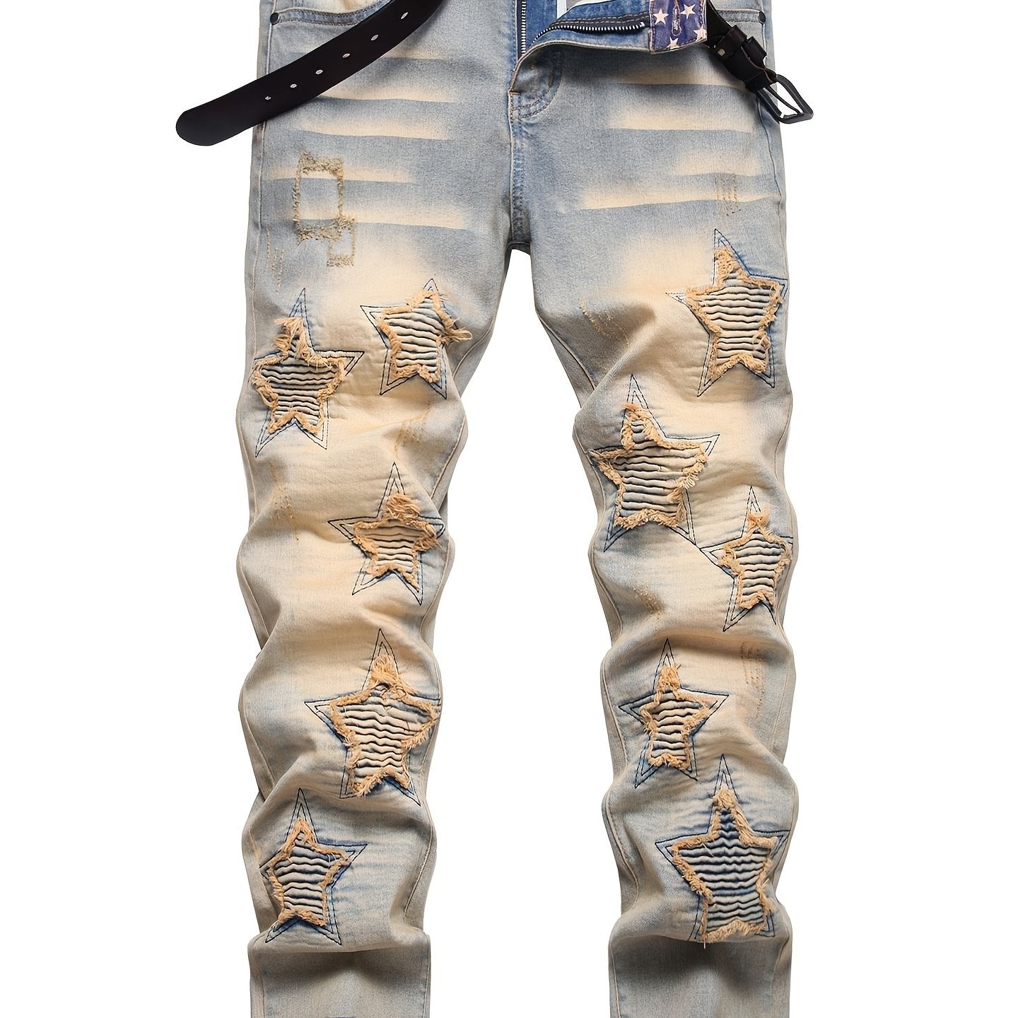 European And American Style Star Design Jeans