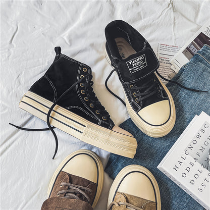 Solid Color Canvas Shoes For Men