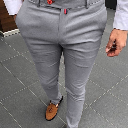 Fake Pocket Decoration Casual Pants