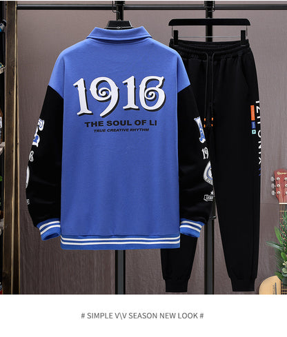 Conjunto de chaqueta y pantalón de béisbol para hombre