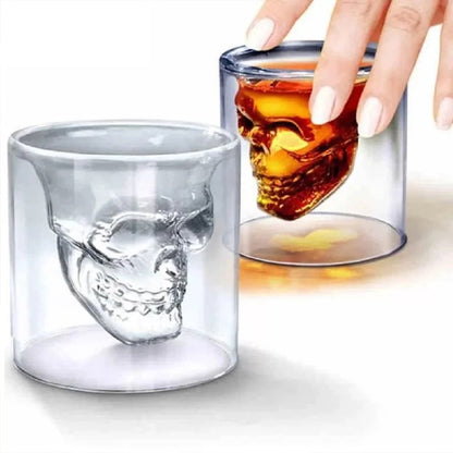 Vaso de chupito de calavera Midevil de 75 ml