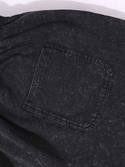 Mens Retro Washed Casual Summer Street Sport Shorts