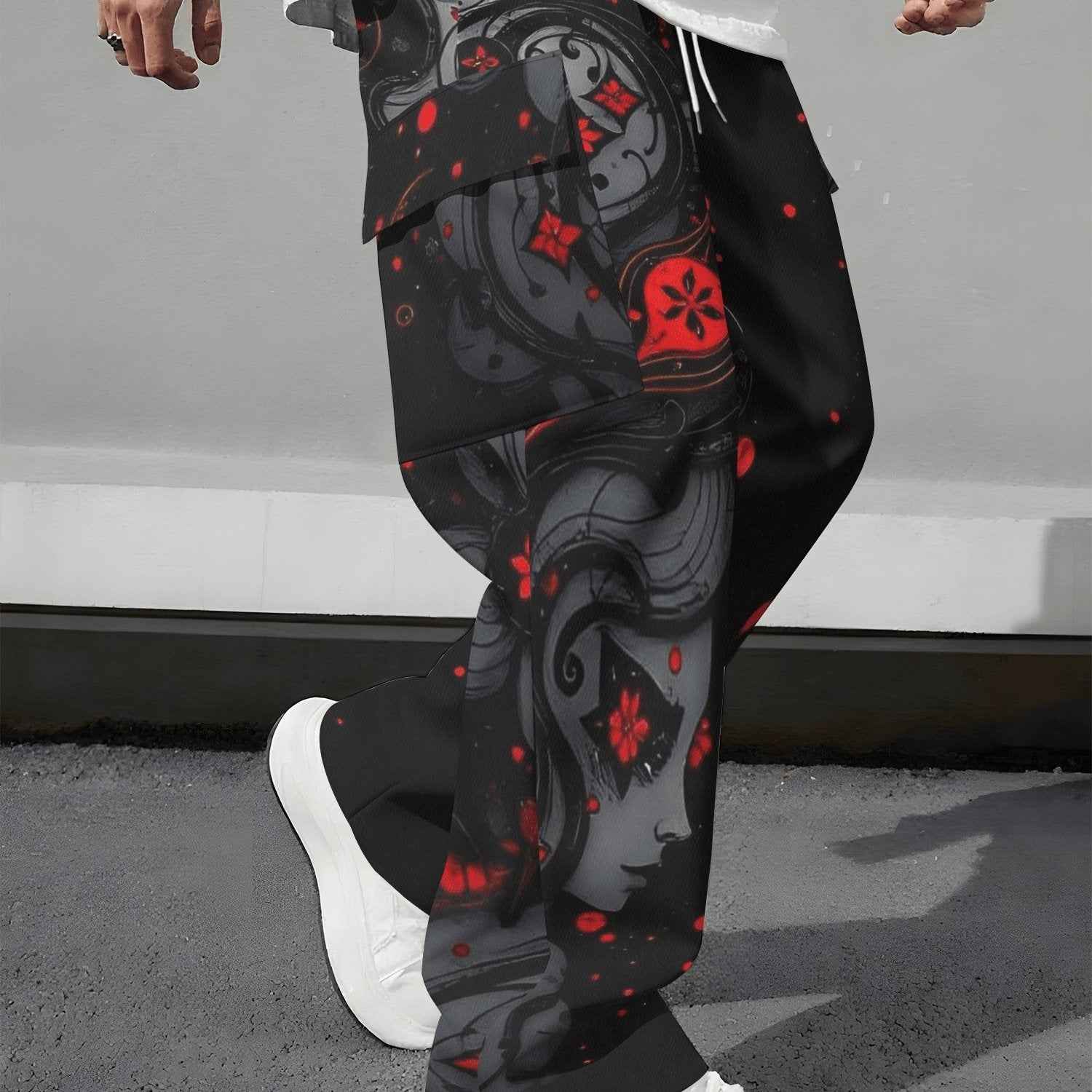 Multiple Pockets Durable Design Printed Pants