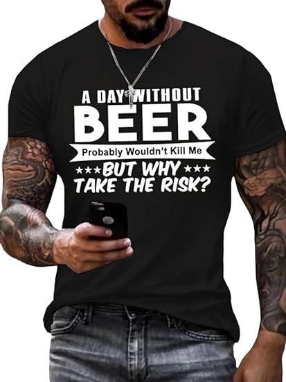 Printed Men's Short Sleeve Skull Head Round Neck T-shirt