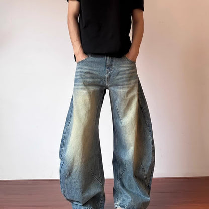 Deconstructed Designed Blue Jeans