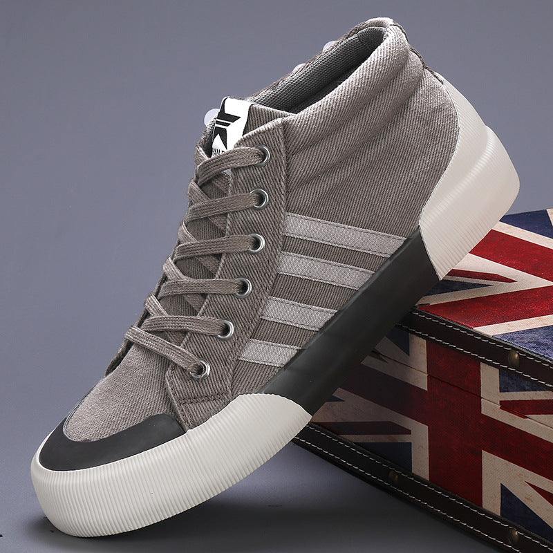 Zapatos de lona de caña alta para hombre