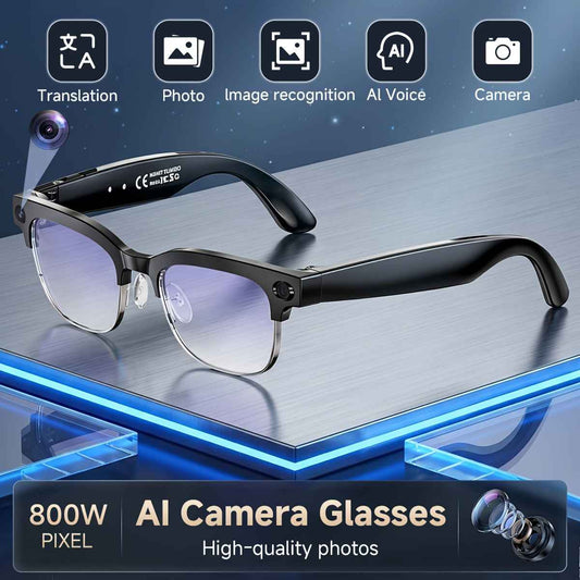 Smart Glasses, 4K Camera Glasses, AI Smart Glasses Supporting Real-time Translation And Object Recognition