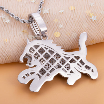 Hip Hop Men's Leopard Pendant Necklace