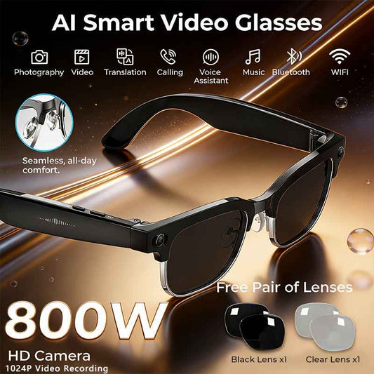 AI Smart Glasses Vision Voice Music Calls