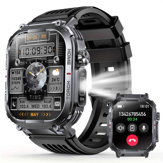 Smartwatch Calls Fitness Waterproof LED Sleep iOS/Android