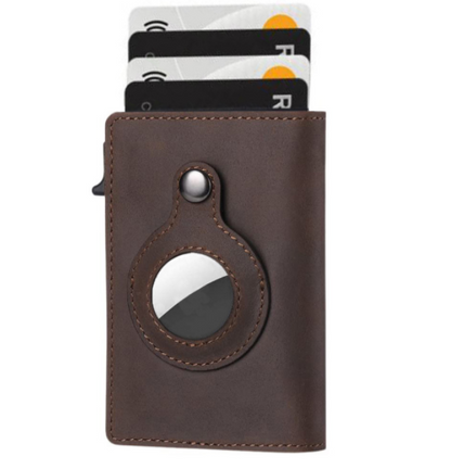 Mens AirTag Anti Theft Card Holder Wallet