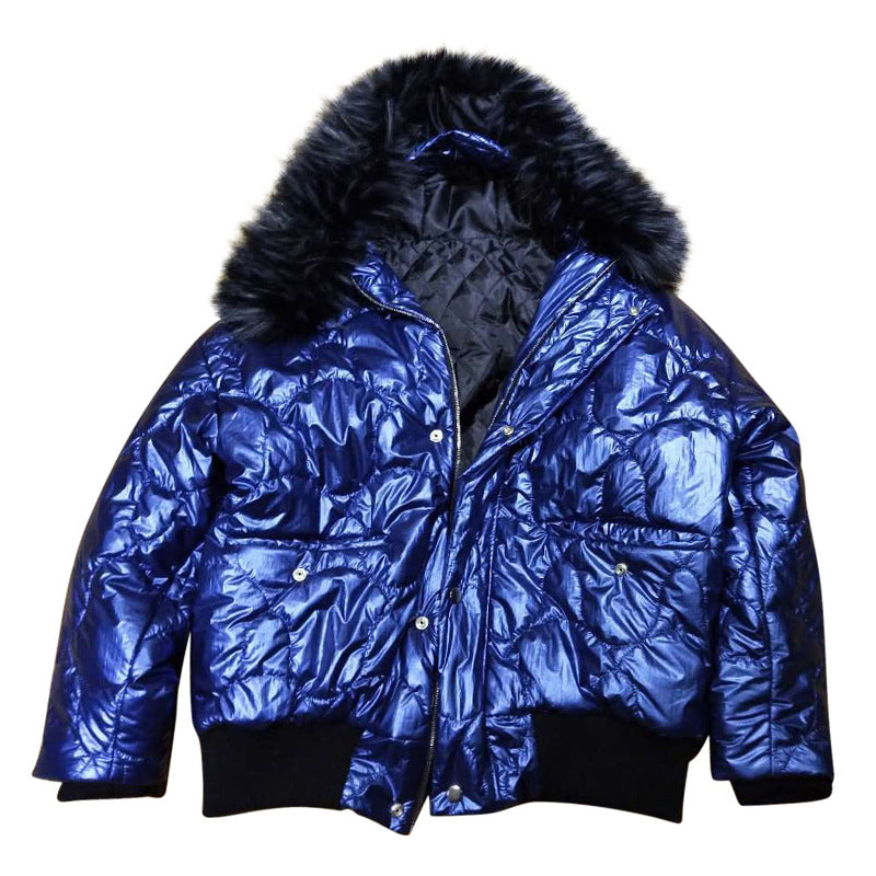 Men Warm Loose Fur Collar Jacket
