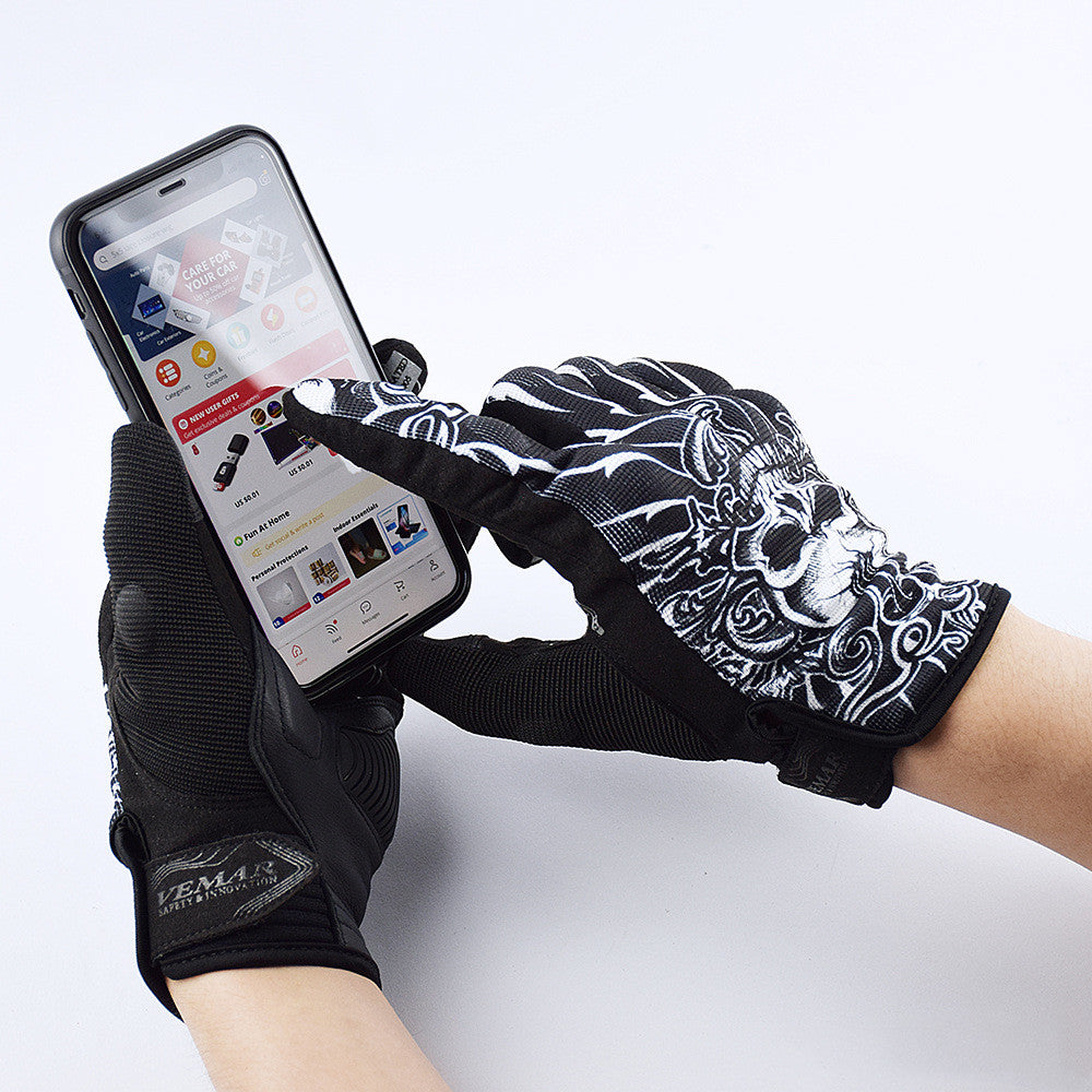 Guantes de malla transpirables para motocicletas y conductores