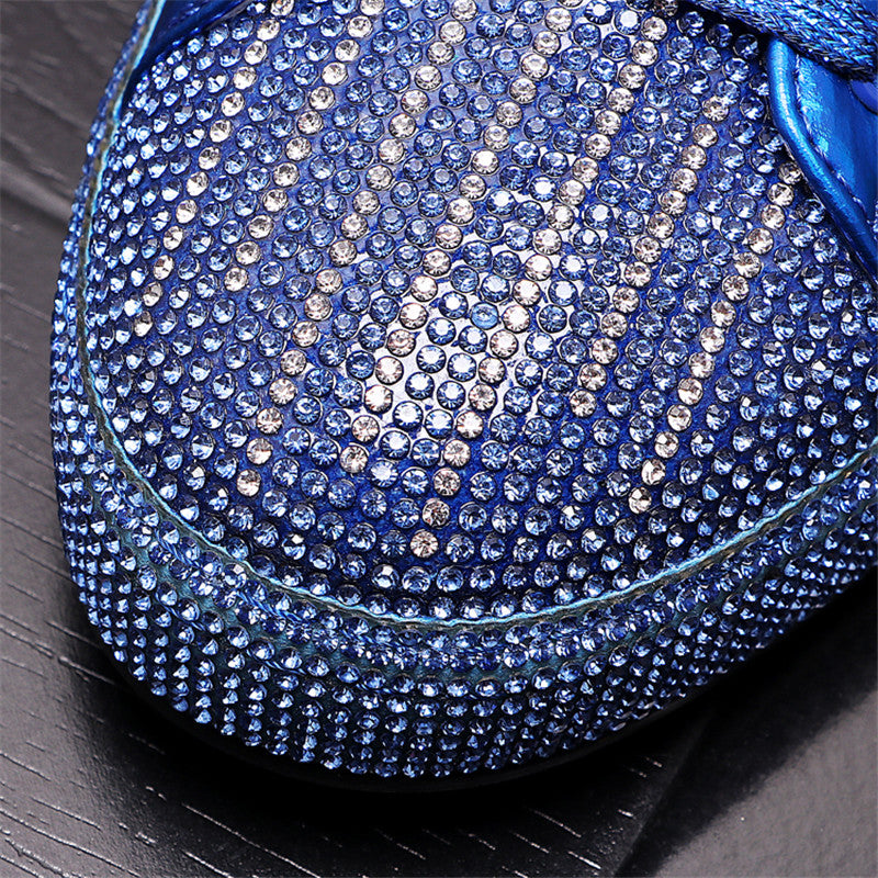 Men's High-top Rhinestone Sneakers