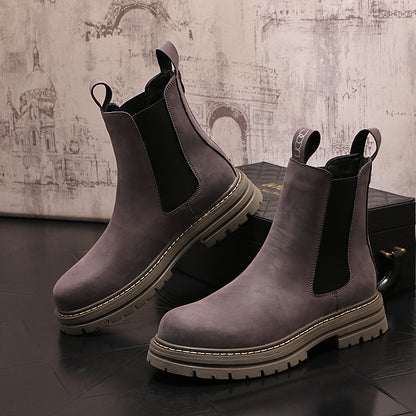 Casual Solid Color Shoe Boots  For Men