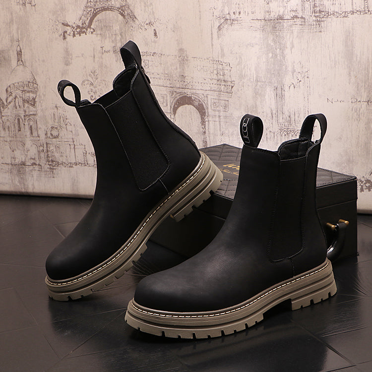 Casual Solid Color Shoe Boots  For Men