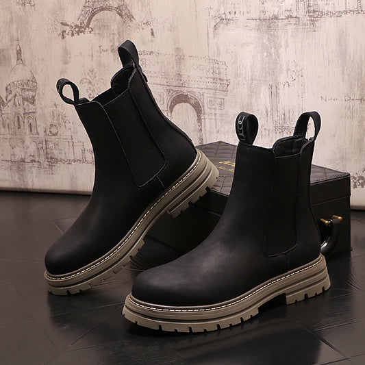 Casual Solid Color Shoe Boots  For Men