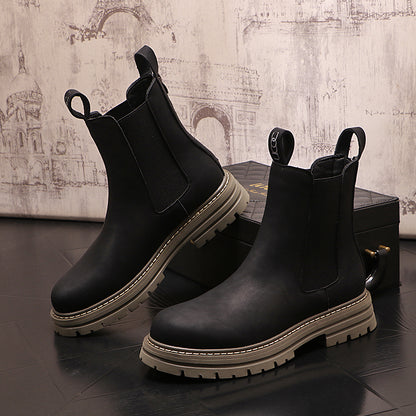 Casual Solid Color Shoe Boots  For Men