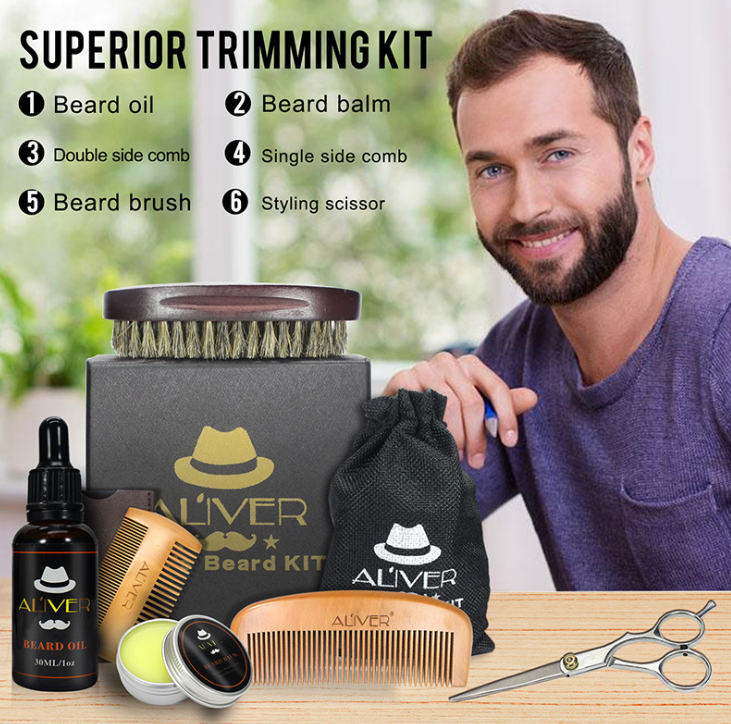 Herramientas para el cuidado de la barba masculina