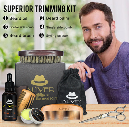 Herramientas para el cuidado de la barba masculina