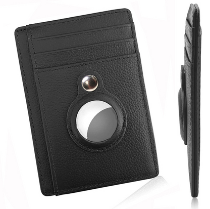 Mens AirTag Anti Theft Card Holder Wallet