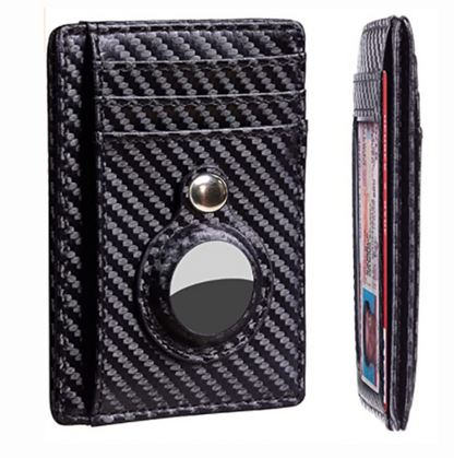 Mens AirTag Anti Theft Card Holder Wallet