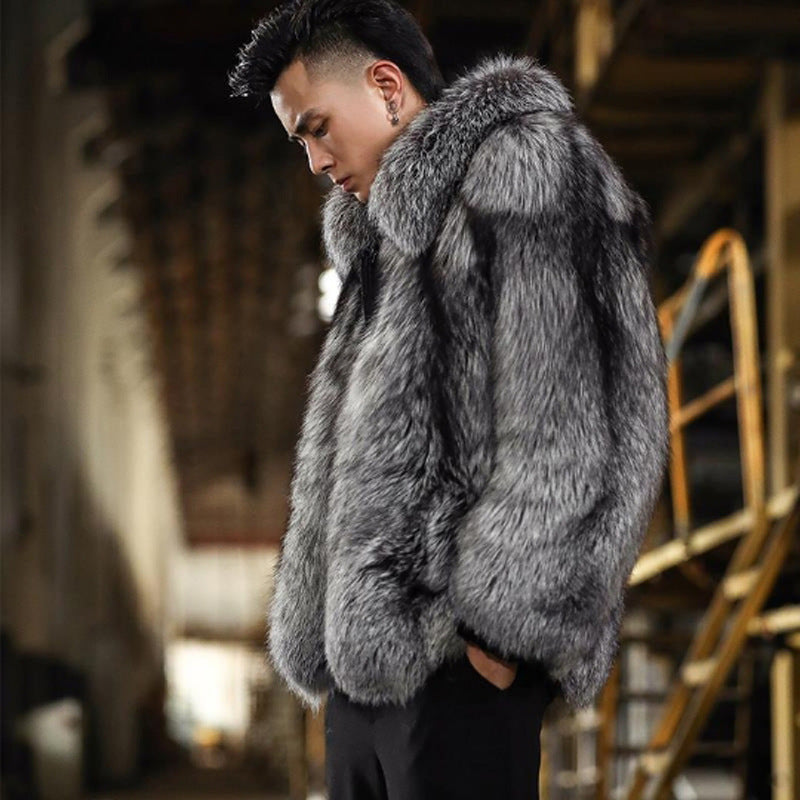 Warm Faux Fur Casual Men's Jacket