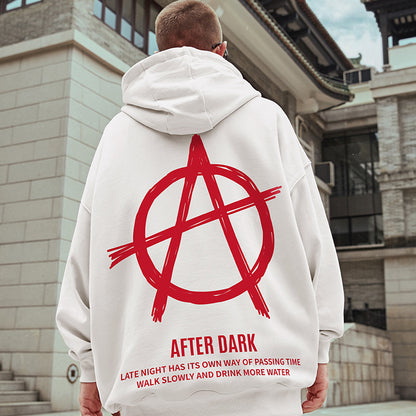 Oversize Loose Hooded Fleece Men Sweater