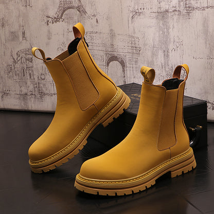 Casual Solid Color Shoe Boots  For Men